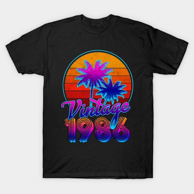 Vintage Classic 1986 T-Shirt by franzaled